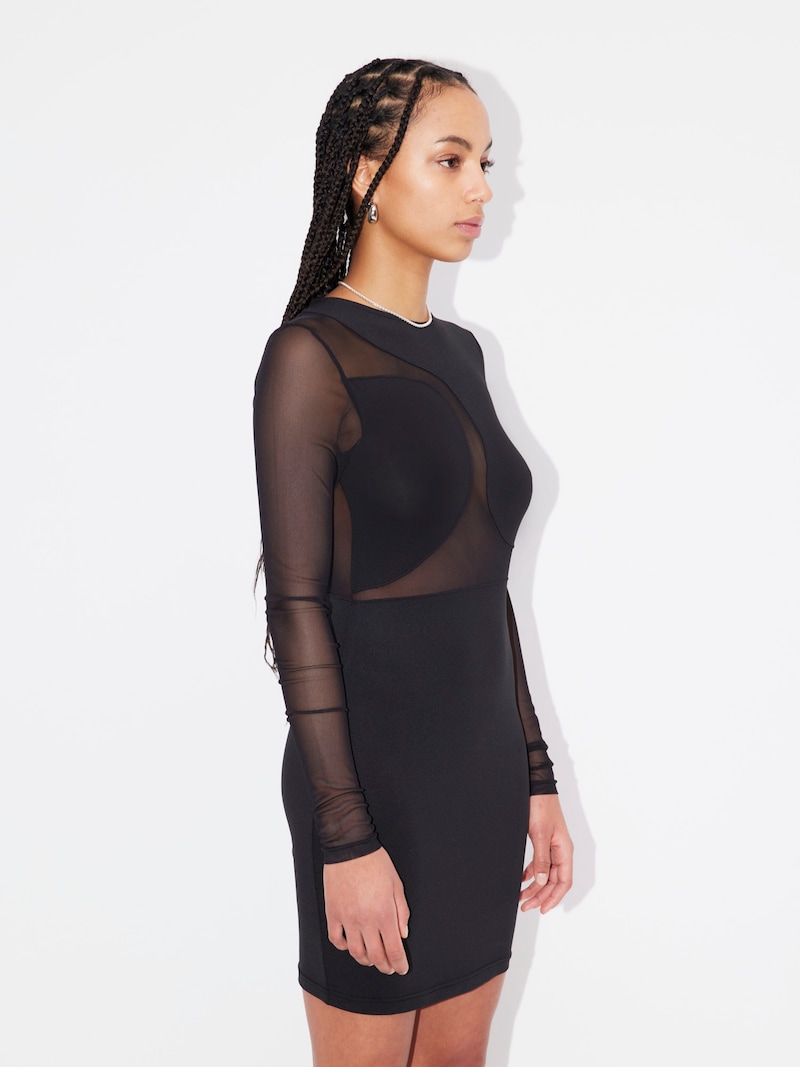 Sinned X About You Vestido 'Maura' LeGer By Lena Gercke En Negro