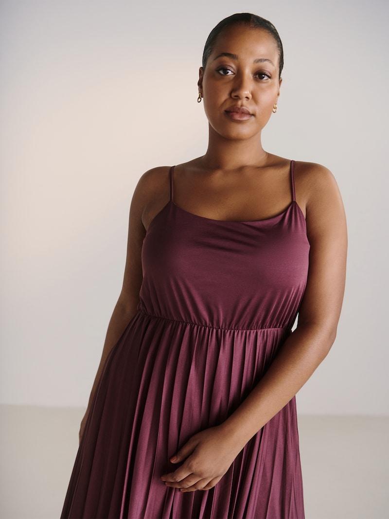 Sinned X About You Vestido 'Silke' Guido Maria Kretschmer Curvy En Rojo Carmesí