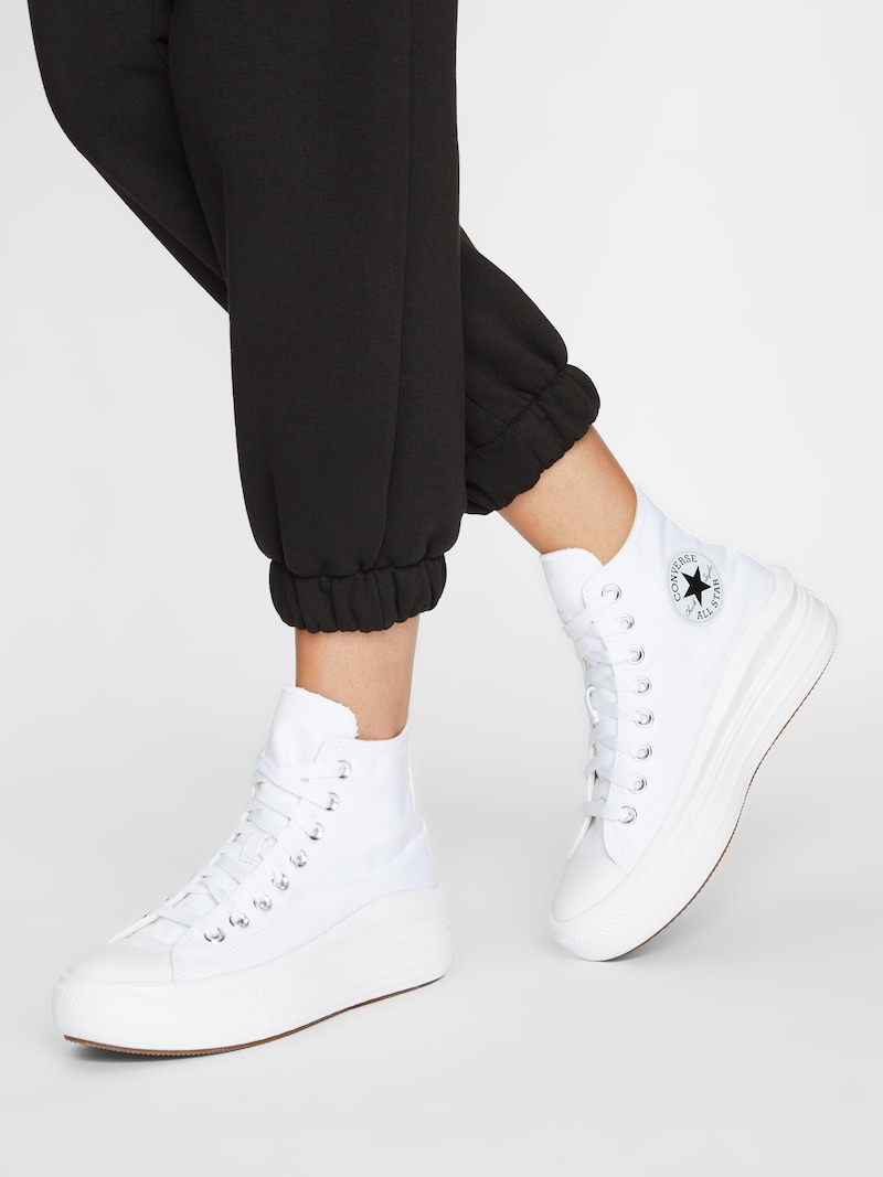 Sinned X About You Zapatillas Deportivas Altas 'CHUCK TAYLOR ALL STAR MOVE HI' CONVERSE En Blanco