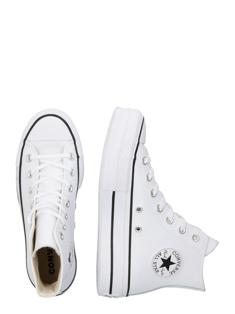 Sinned X About You Zapatillas Deportivas Altas 'CHUCK TAYLOR ALL STAR LIFT HI LEATHER' CONVERSE En Blanco