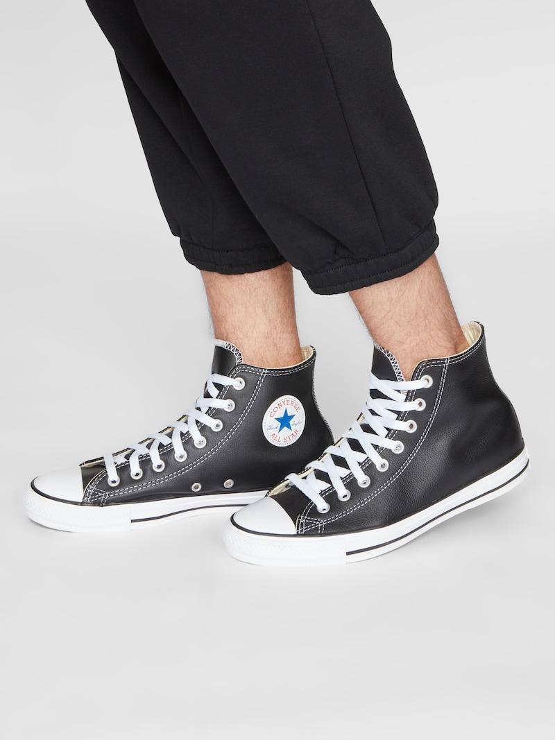 Sinned X About You Zapatillas Deportivas Altas 'CHUCK TAYLOR ALL STAR CLASSIC HI LEATHER' CONVERSE En Negro