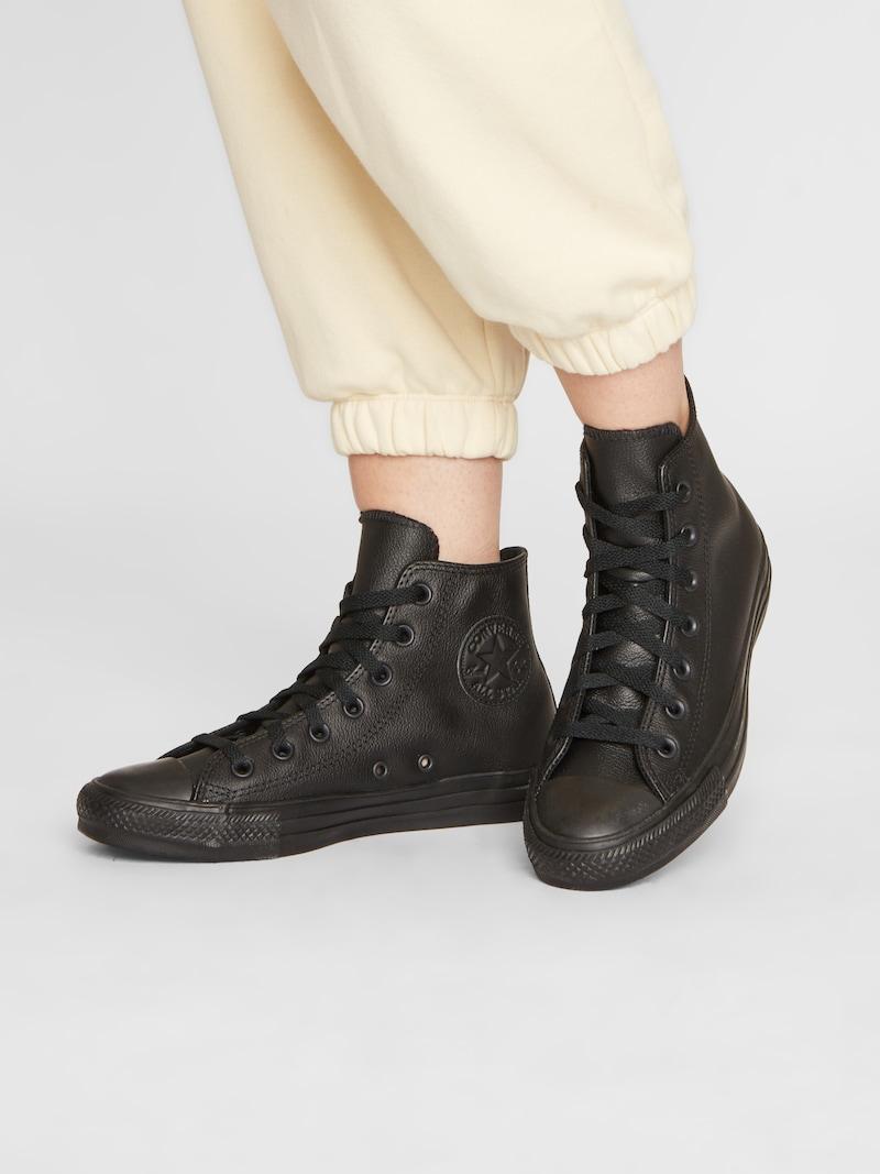 Sinned X About You Zapatillas Deportivas Altas 'Chuck Taylor All Star' CONVERSE En Negro