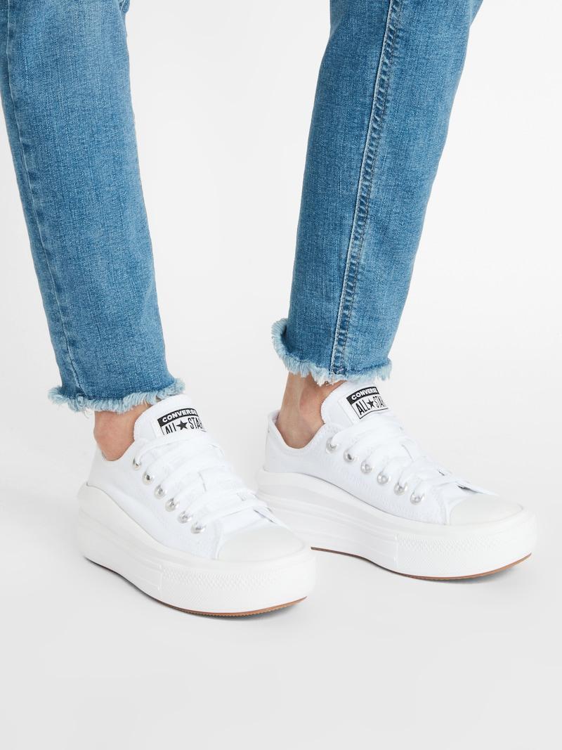 Sinned X About You Zapatillas Deportivas Bajas 'CHUCK TAYLOR ALL STAR MOVE OX' CONVERSE En Blanco