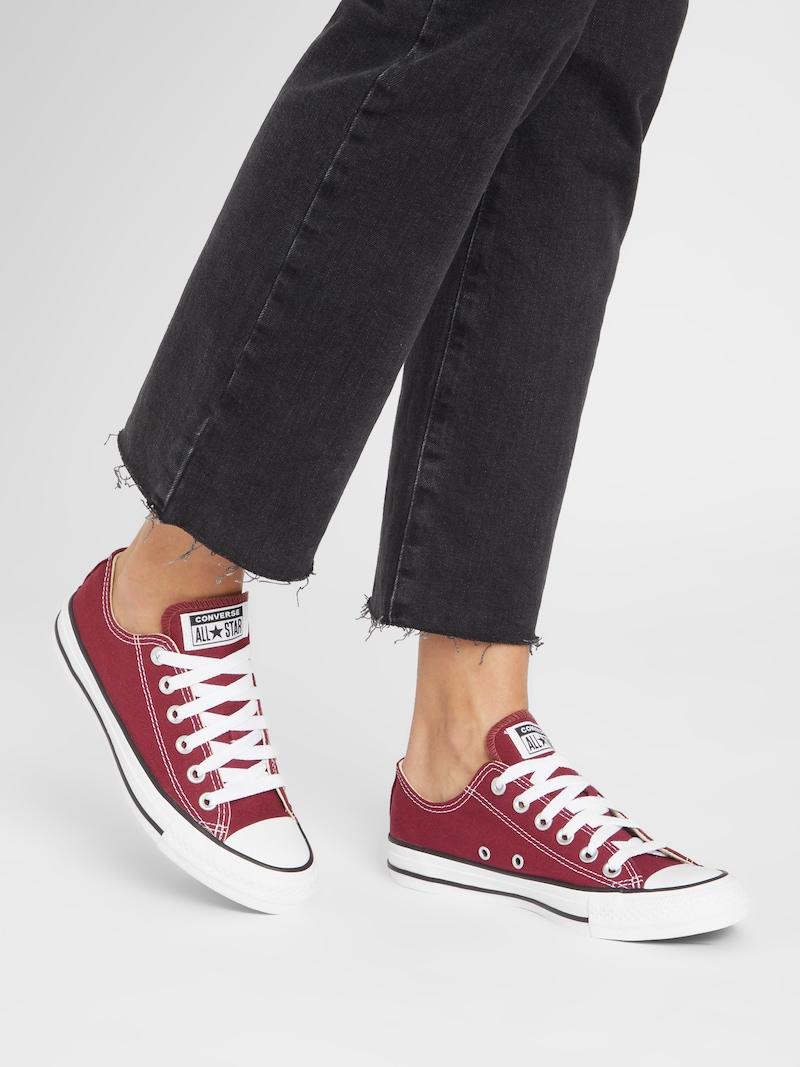 Sinned X About You Zapatillas Deportivas Bajas 'Chuck Taylor All Star Ox' CONVERSE En Rojo Carmesí