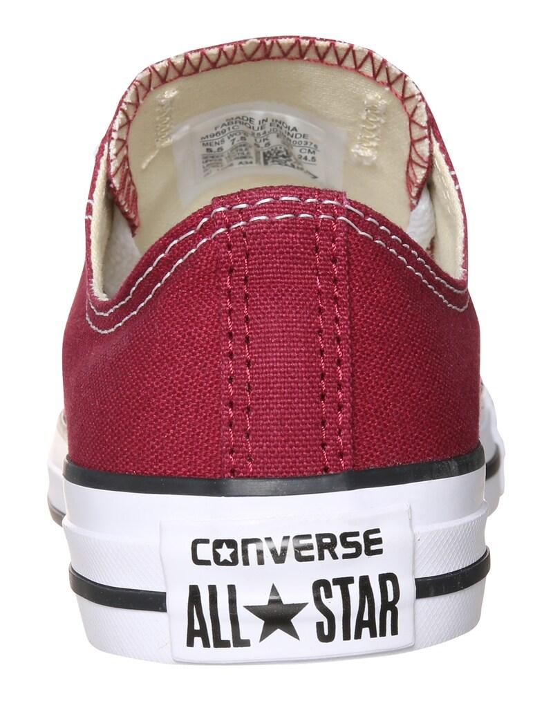 Sinned X About You Zapatillas Deportivas Bajas 'Chuck Taylor All Star Ox' CONVERSE En Rojo Carmesí