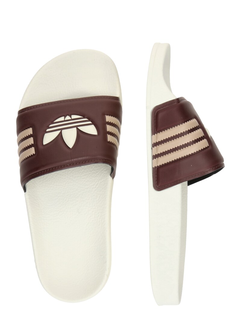 Sinned X About You Zapatos Abiertos 'ADILETTE' ADIDAS ORIGINALS En Rojo Vino