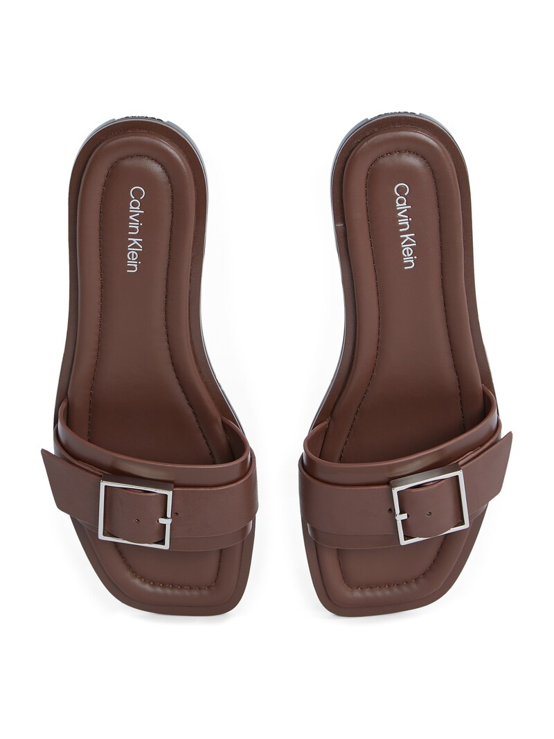 Sinned X About You Zapatos Abiertos Calvin Klein En Marrón Oscuro