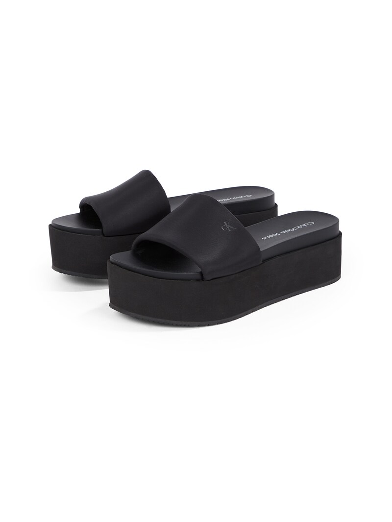 Sinned X About You Zapatos Abiertos Calvin Klein Jeans En Negro