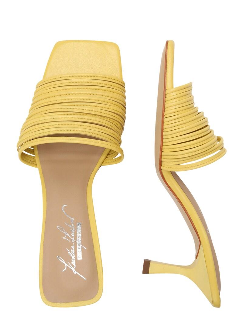 Sinned X About You Zapatos Abiertos 'Giona' Karolina Kurkova Originals En Amarillo