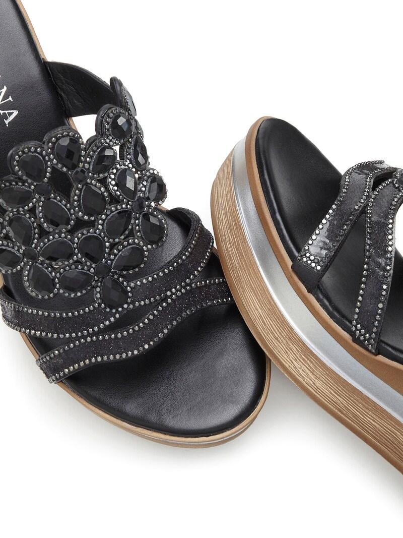 Sinned X About You Zapatos Abiertos LASCANA En Negro