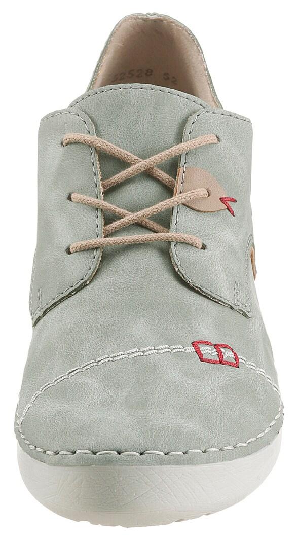 Sinned X About You Zapatos Con Cordón '52528' Rieker En Verde Pastel