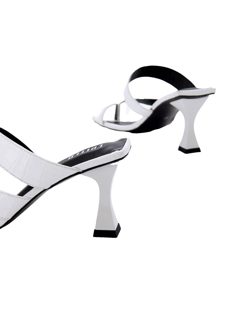 Sinned X About You Zapatos Con Plataforma 'Konradina' EDITED En Blanco