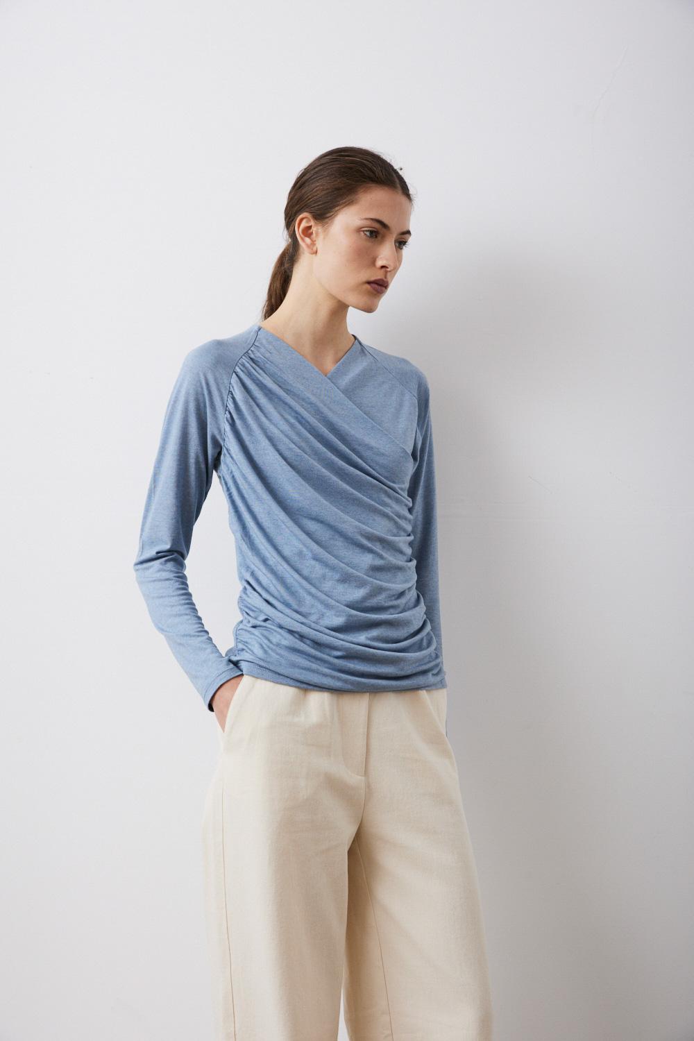 Sita Murt Camiseta Cruzada Ajustada