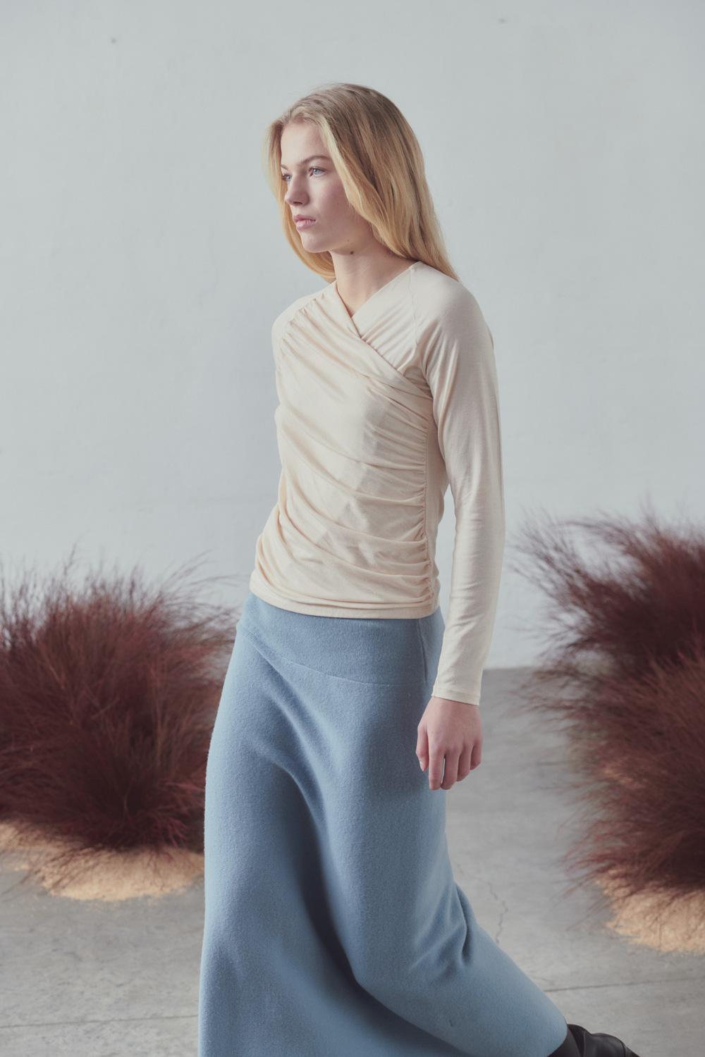 Sita Murt Camiseta Cruzada Ajustada