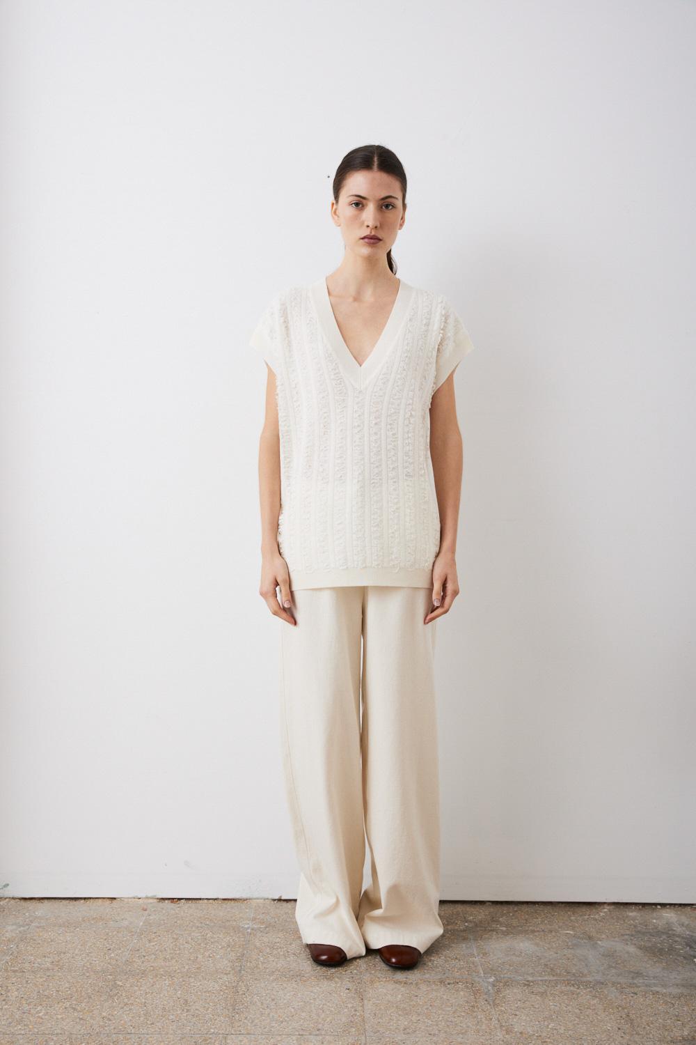 sita murt Chaleco cuello pico