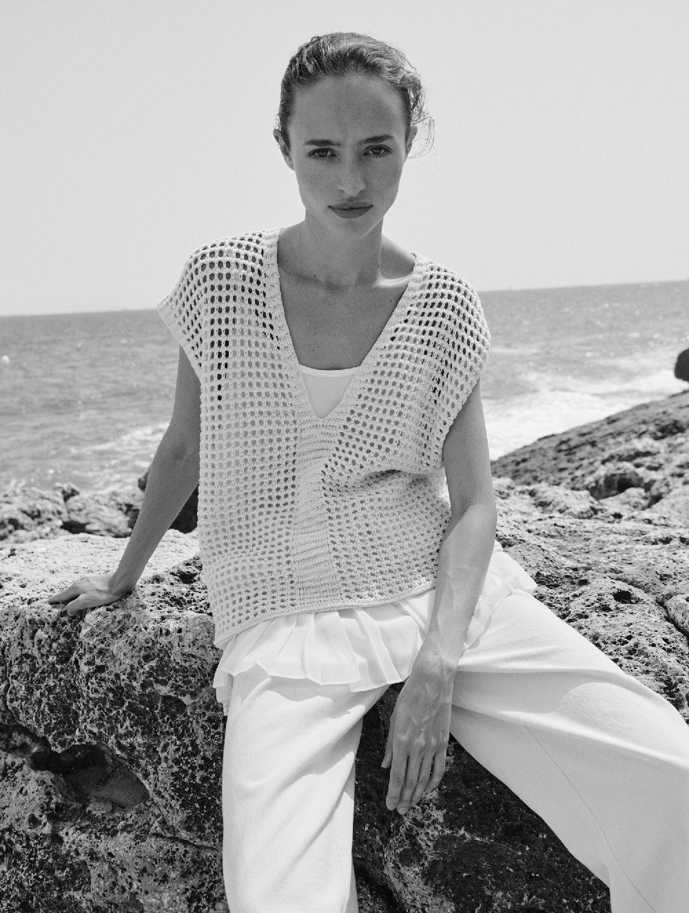 sita murt Chaleco en punto red