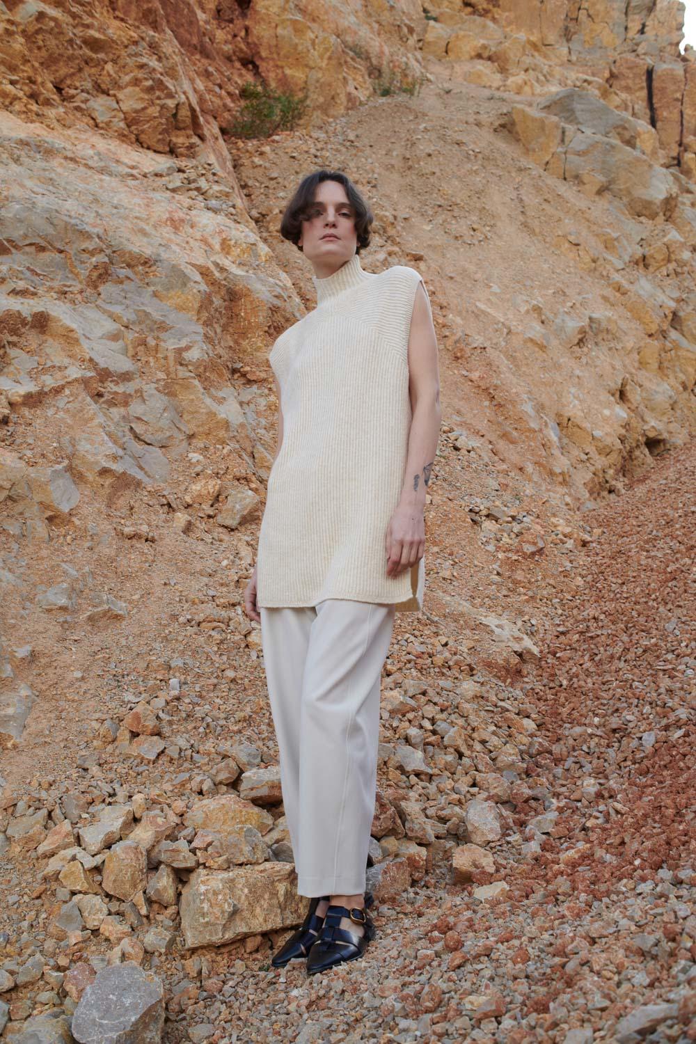 sita murt Chaleco largo de punto