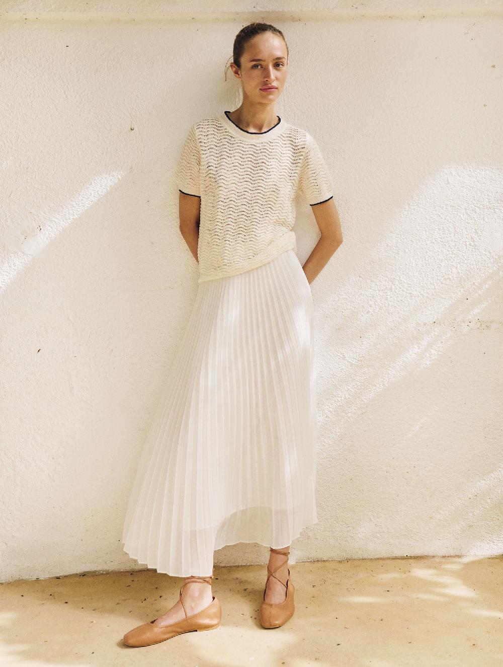 sita murt Falda plisada efecto degradado