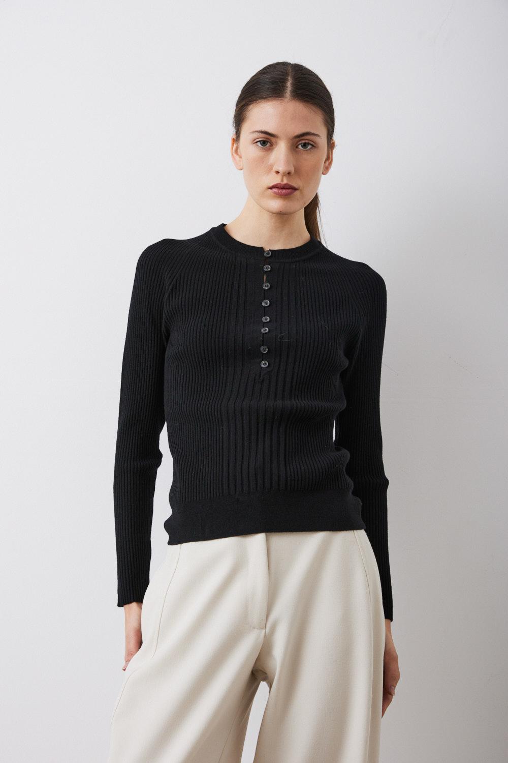 Sita Murt Jersey Con Abertura Frontal