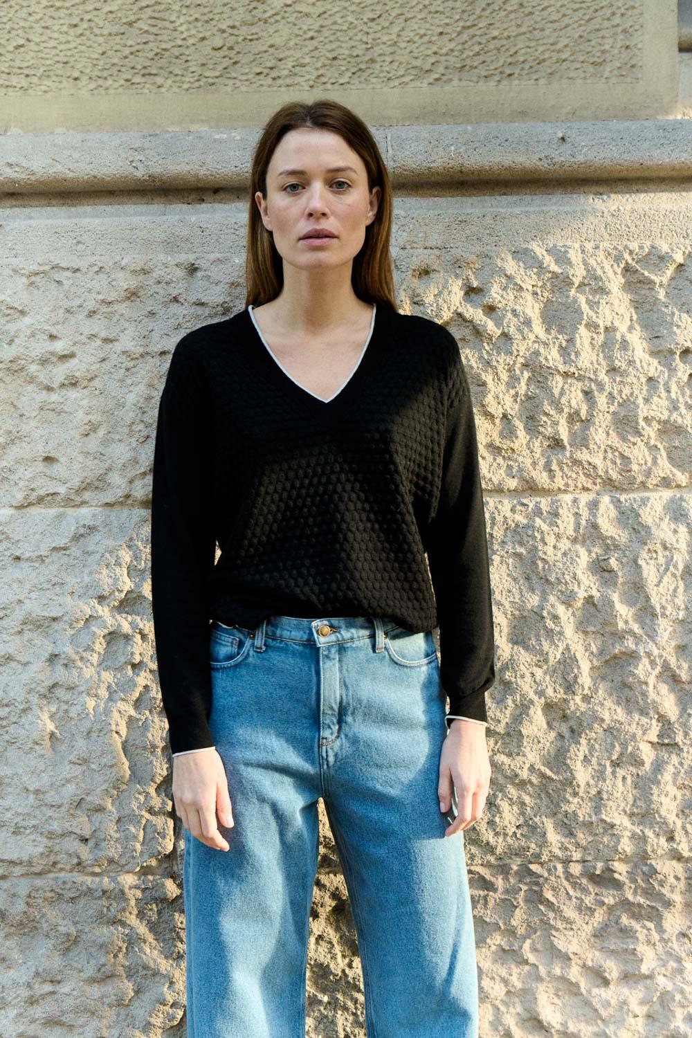 Sita Murt Jersey De Cuello Pico Con Estructura