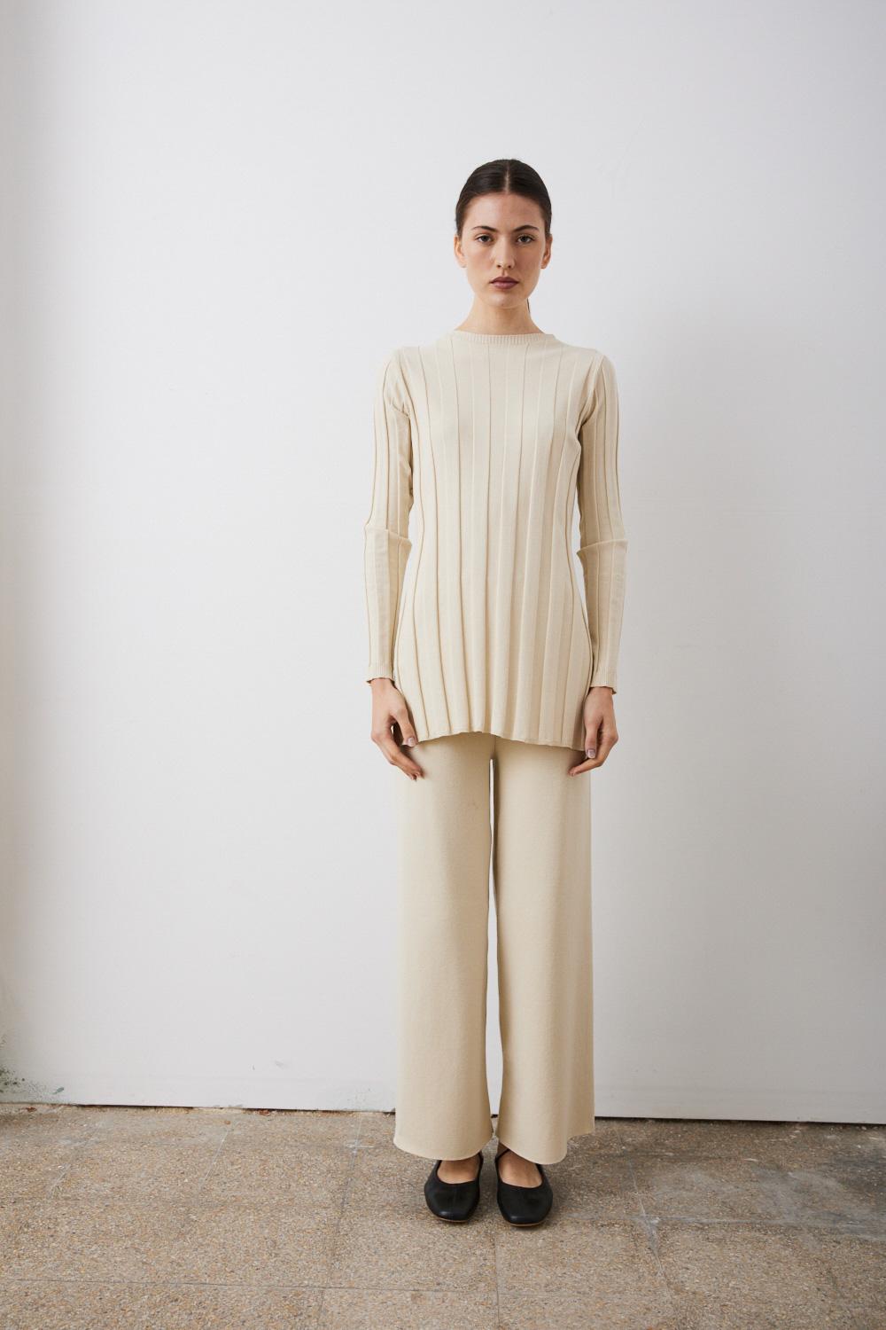 sita murt Jersey largo maxi acanalado