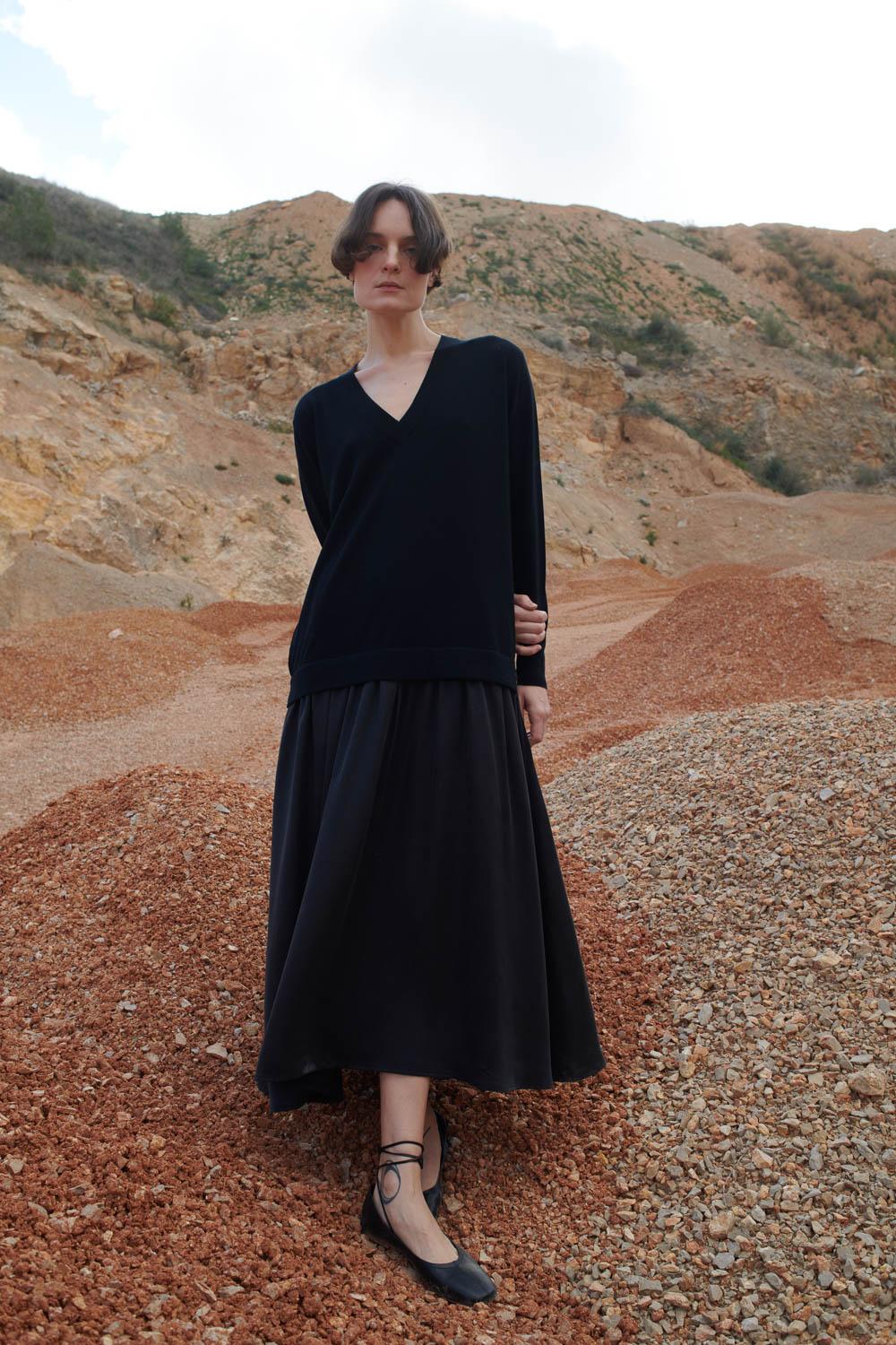 sita murt Vestido en punto menguado