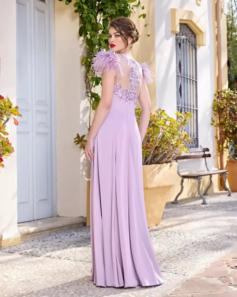 Sñ Sonia Peña Ref: 1250025 Conjunto Vestido Largo Y Chal