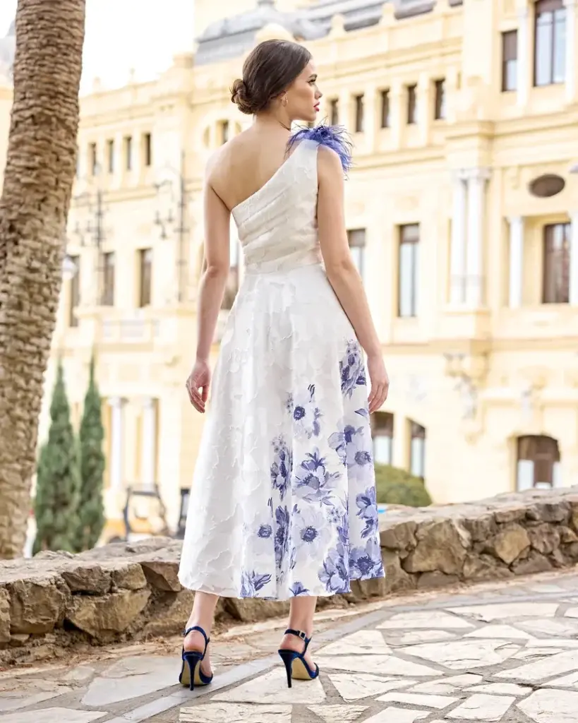 Sñ Sonia Peña Ref: 1250047 Conjunto Vestido Corto Y Chal (Prendido)