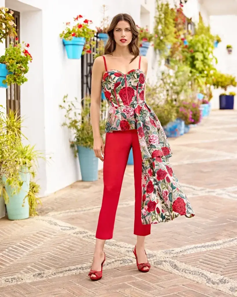 sñ sonia peña Ref: 1250086 Conjunto top pantalón y chal