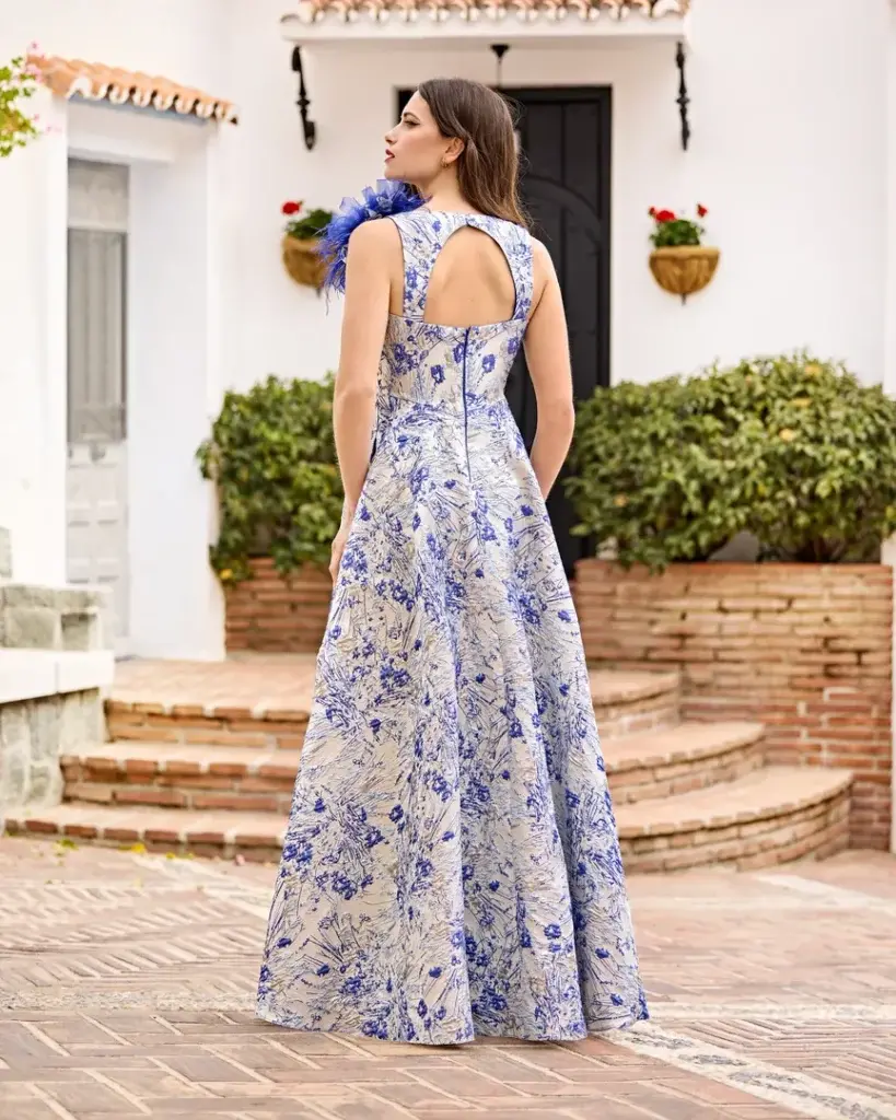 Sñ Sonia Peña Ref: 1251005 Conjunto Vestido Largo Y Chal (Prendido)