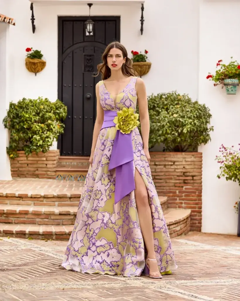 sñ sonia peña Ref: 1251008 Conjunto vestido largo y chal (Prendido)