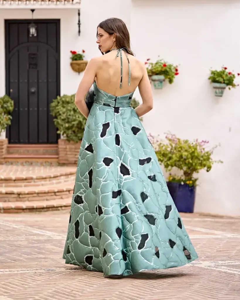 Sñ Sonia Peña Ref: 1251010 Conjunto Vestido Largo Y Chal (Prendido)