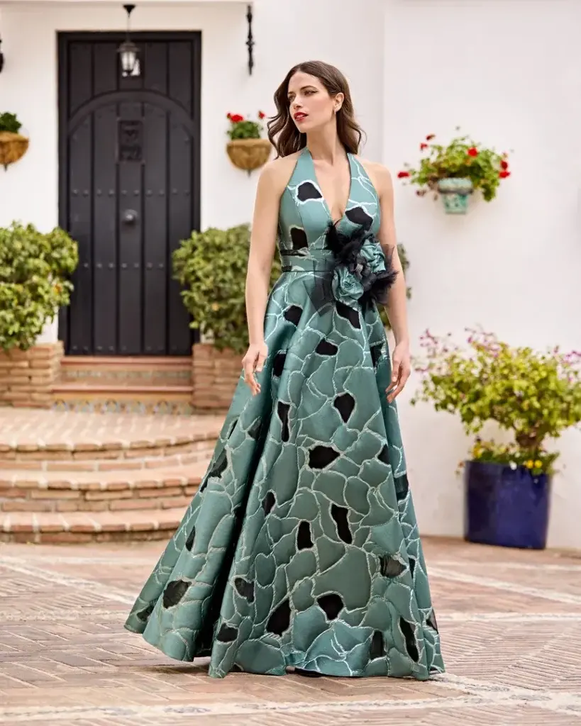 sñ sonia peña Ref: 1251010 Conjunto vestido largo y chal (Prendido)