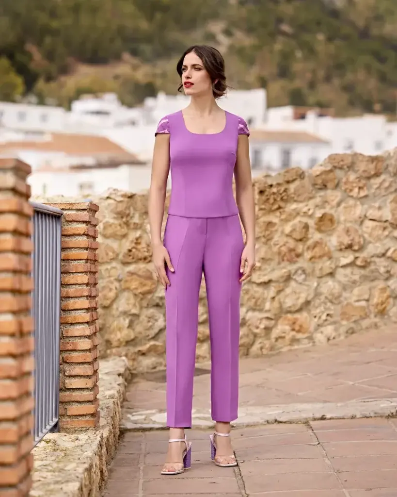 Sñ Sonia Peña Ref: 1251019 Conjunto Abrigo Top Y Pantalón (Prendido)