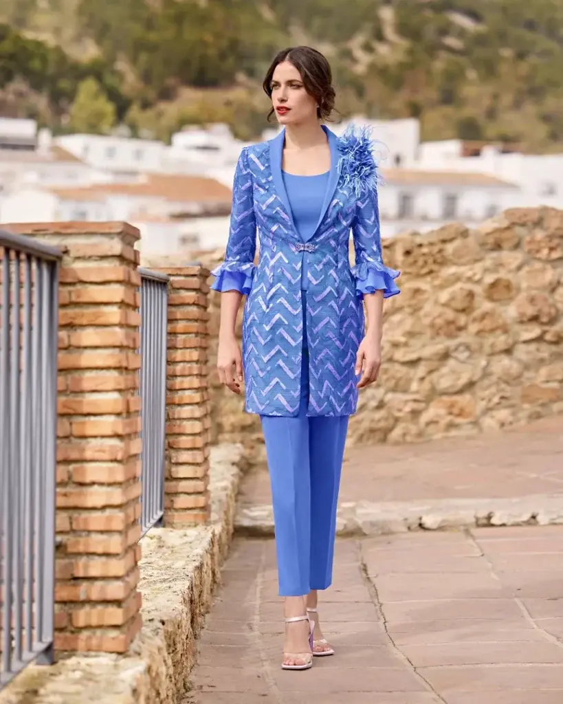 Sñ Sonia Peña Ref: 1251019 Conjunto Abrigo Top Y Pantalón (Prendido)