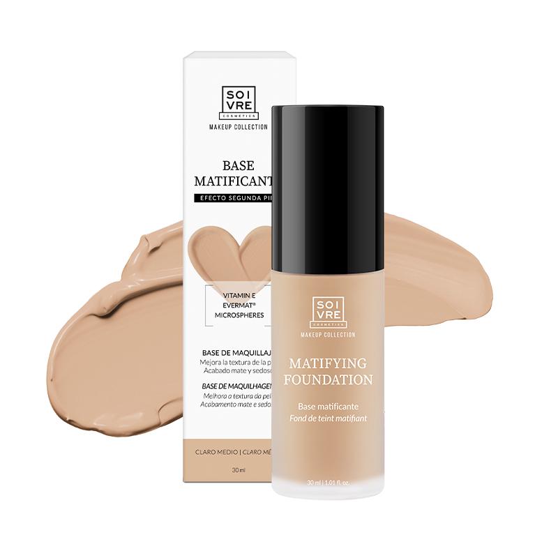 soivre cosmetics Base maquillaje matificante claro-medio 30ml