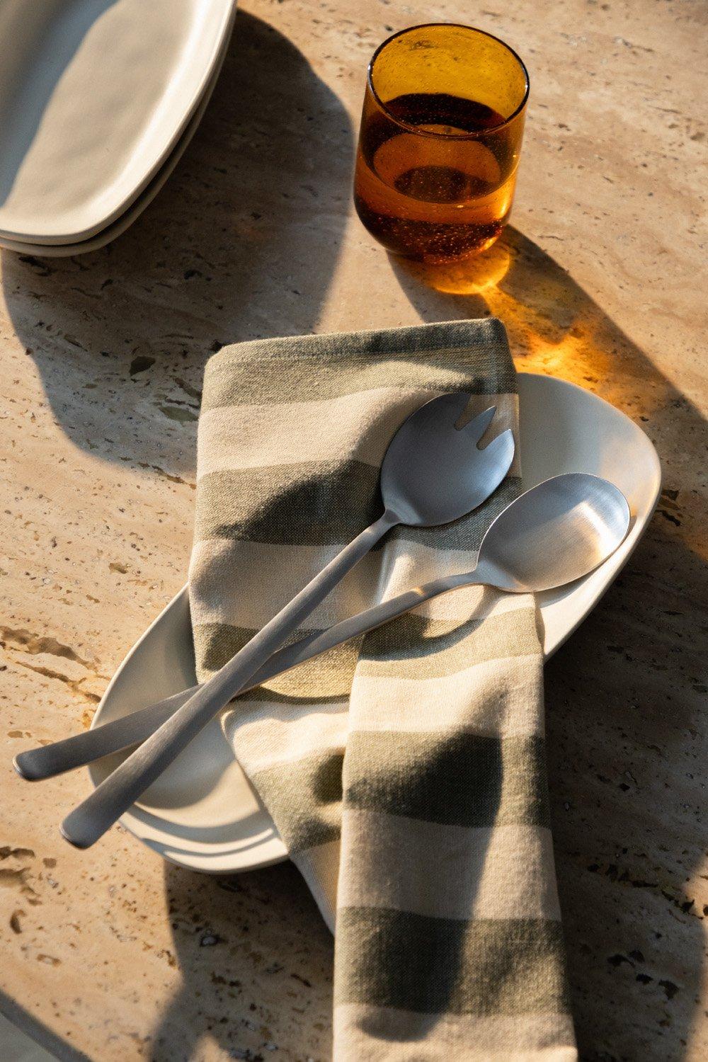 sklum 2-piece stainless steel salad cutlery set Sornia
