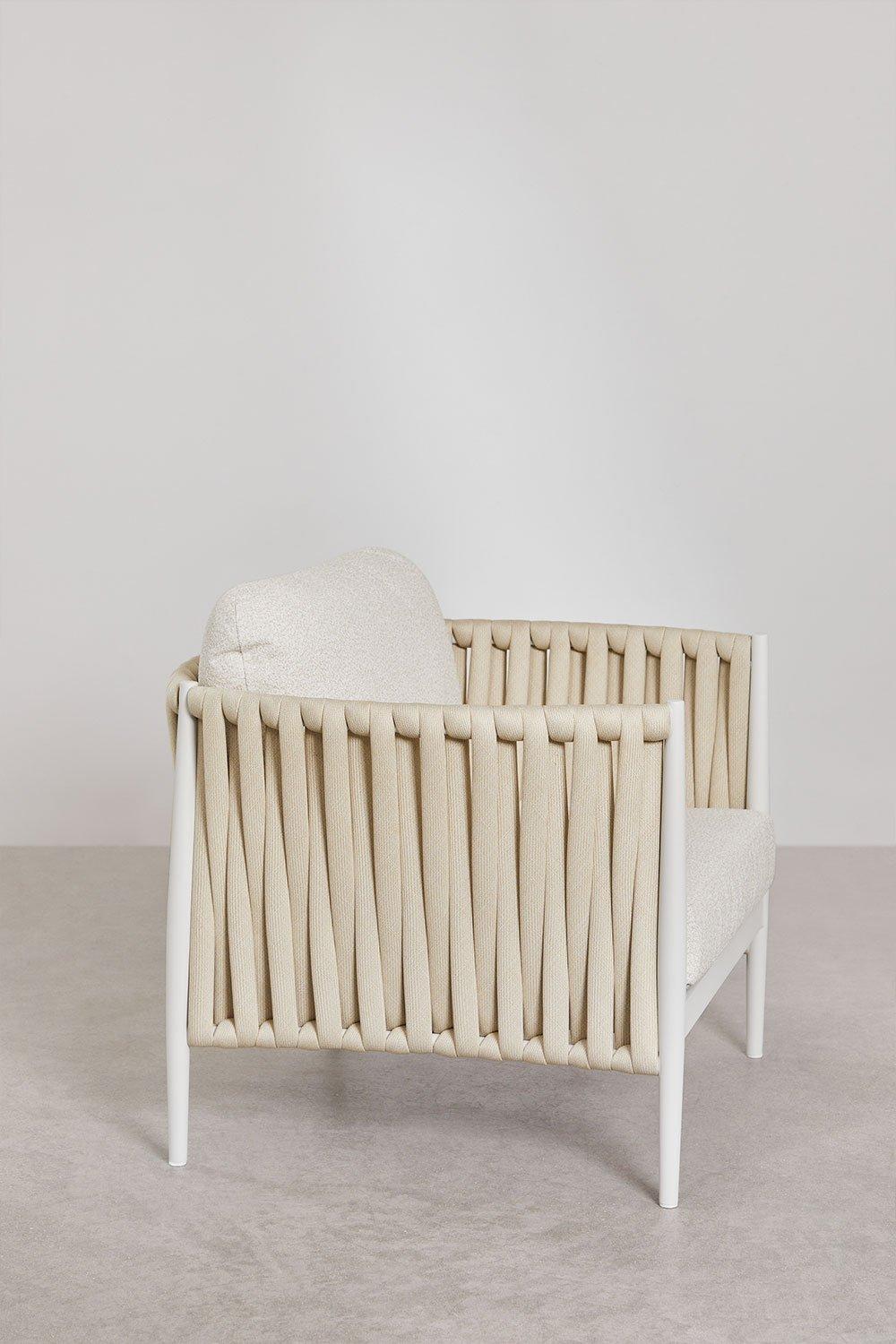 Sklum 2er-Set Sessel Aus Aluminium Und Bouclé-Stoff Sereilen