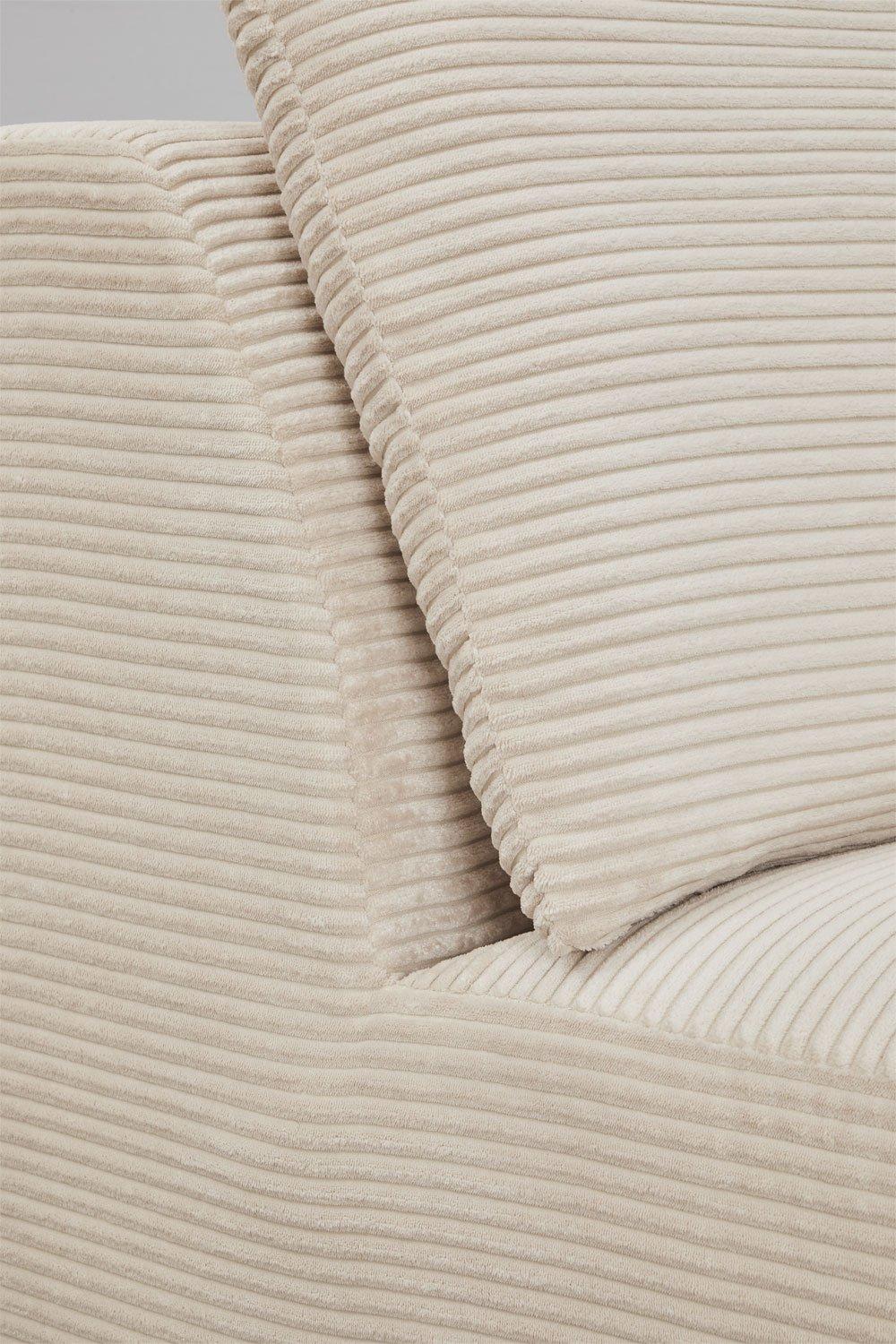 Sklum 3-częściowa Szezlongowa Sofa Modułowa Temple Z Pakowanego Próżniowo Sztruksu