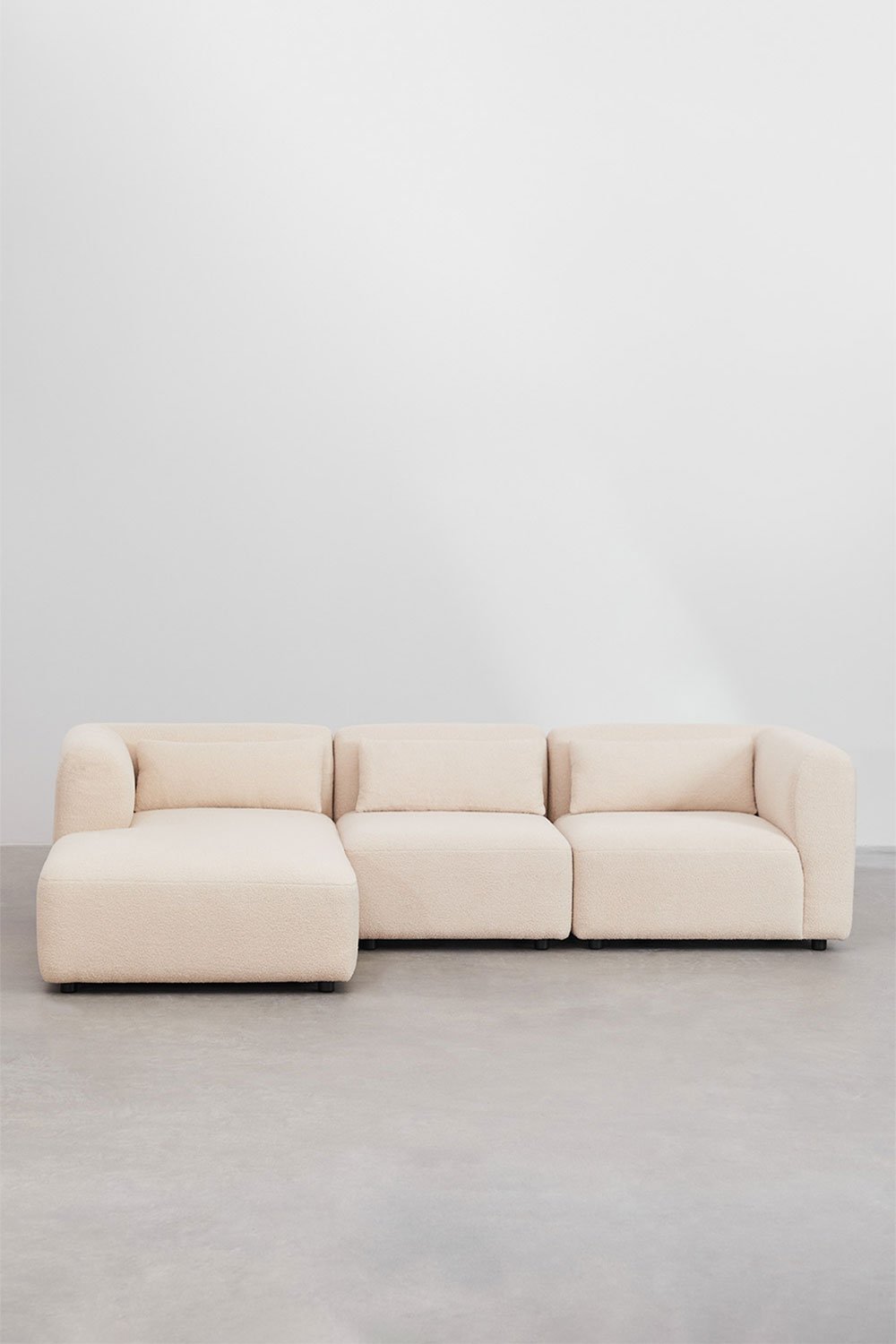 Sklum 3-teiliges Modulares Chaiselongue-Sofa Fogler Links