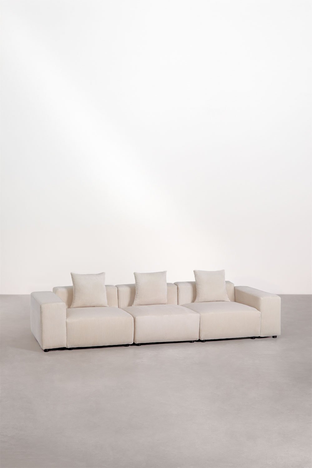 sklum 3-teiliges modulares Sofa (↔︎315 cm) mit niedrigen Armlehnen Bruna