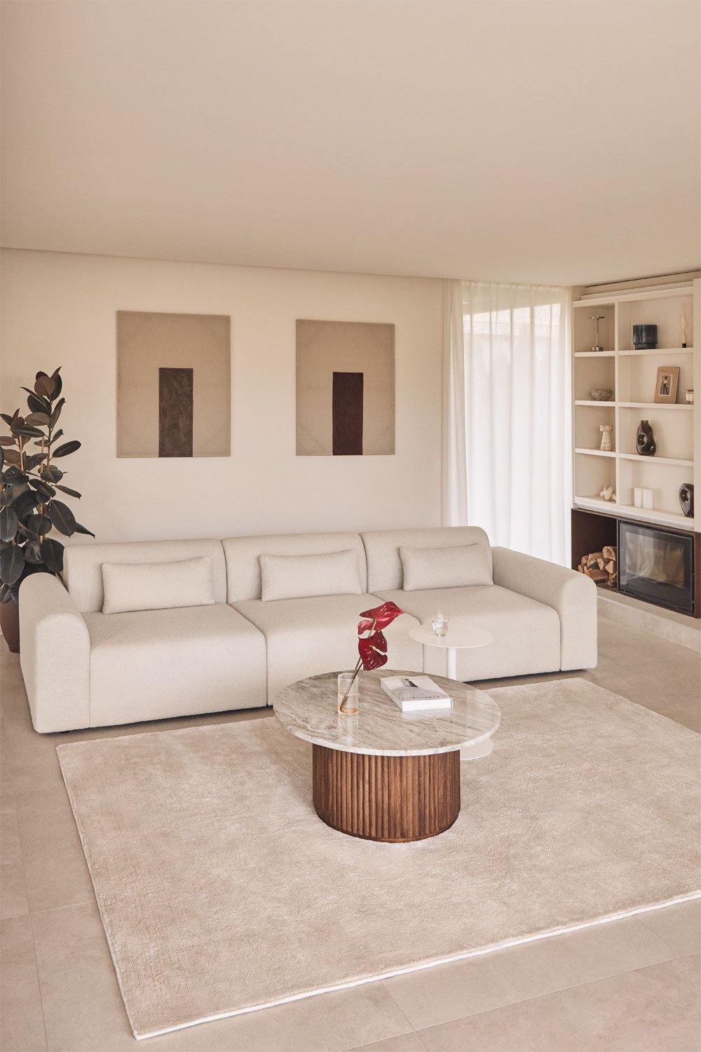 sklum 3-teiliges modulares Sofa aus Borjan-Lammfell