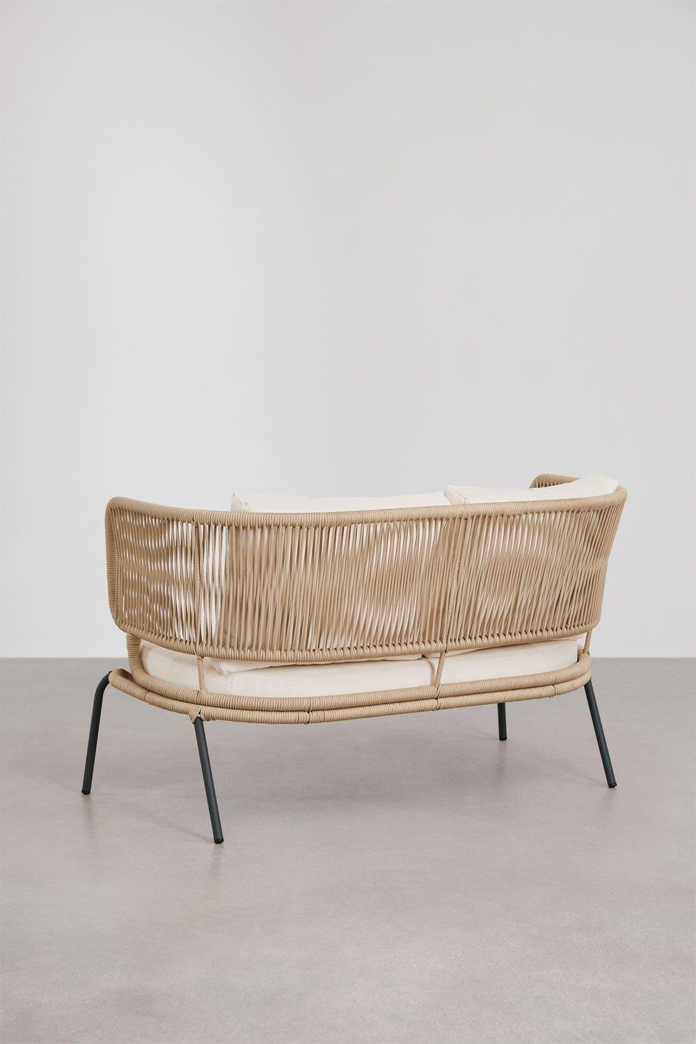 Sklum 5-delige Loungeset Met 2-zitsbank 2 Fauteuils En 2 Salontafels Calipso