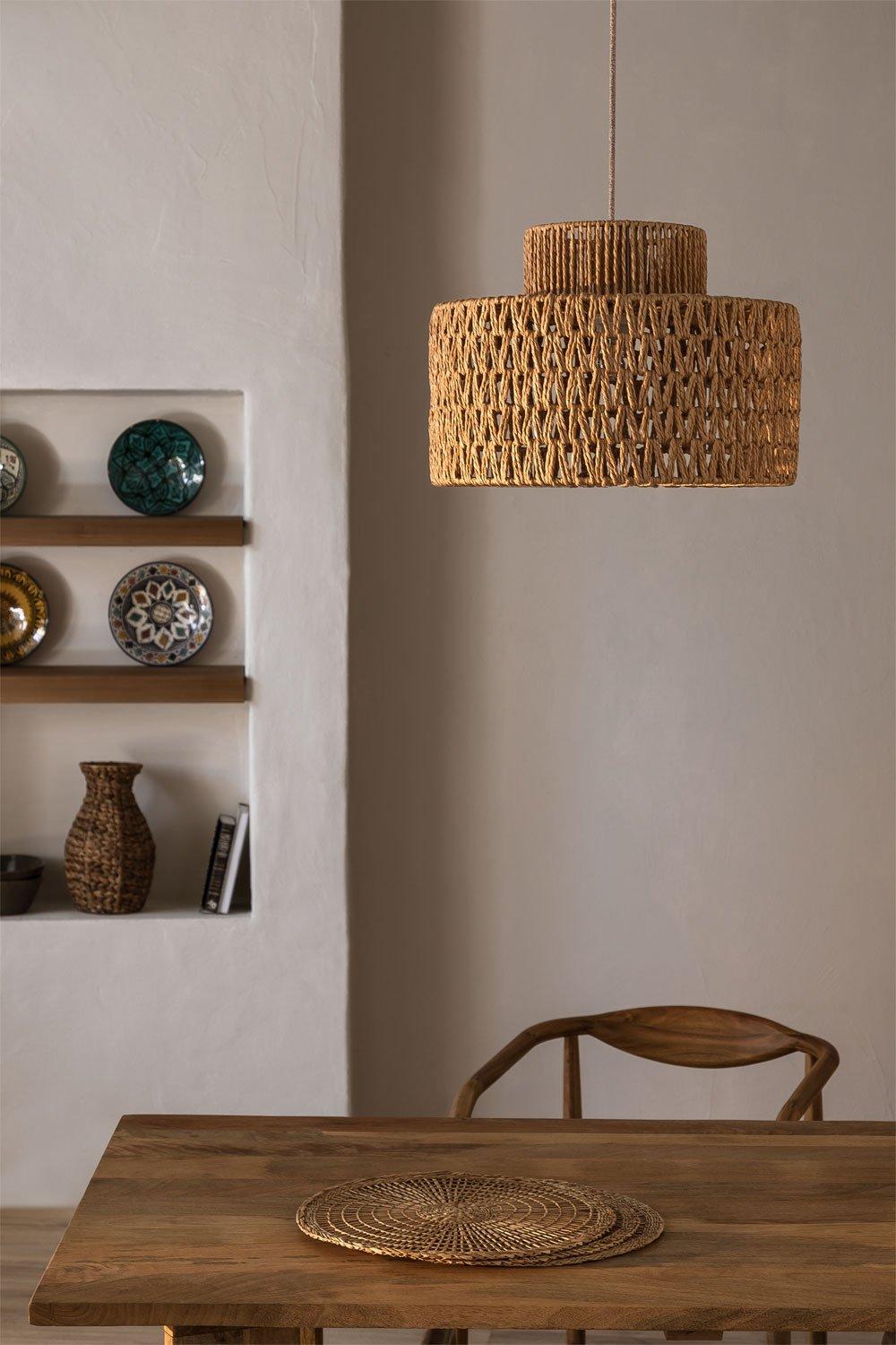 sklum Abajur para Candeeiro de Papel Trançado Kiara