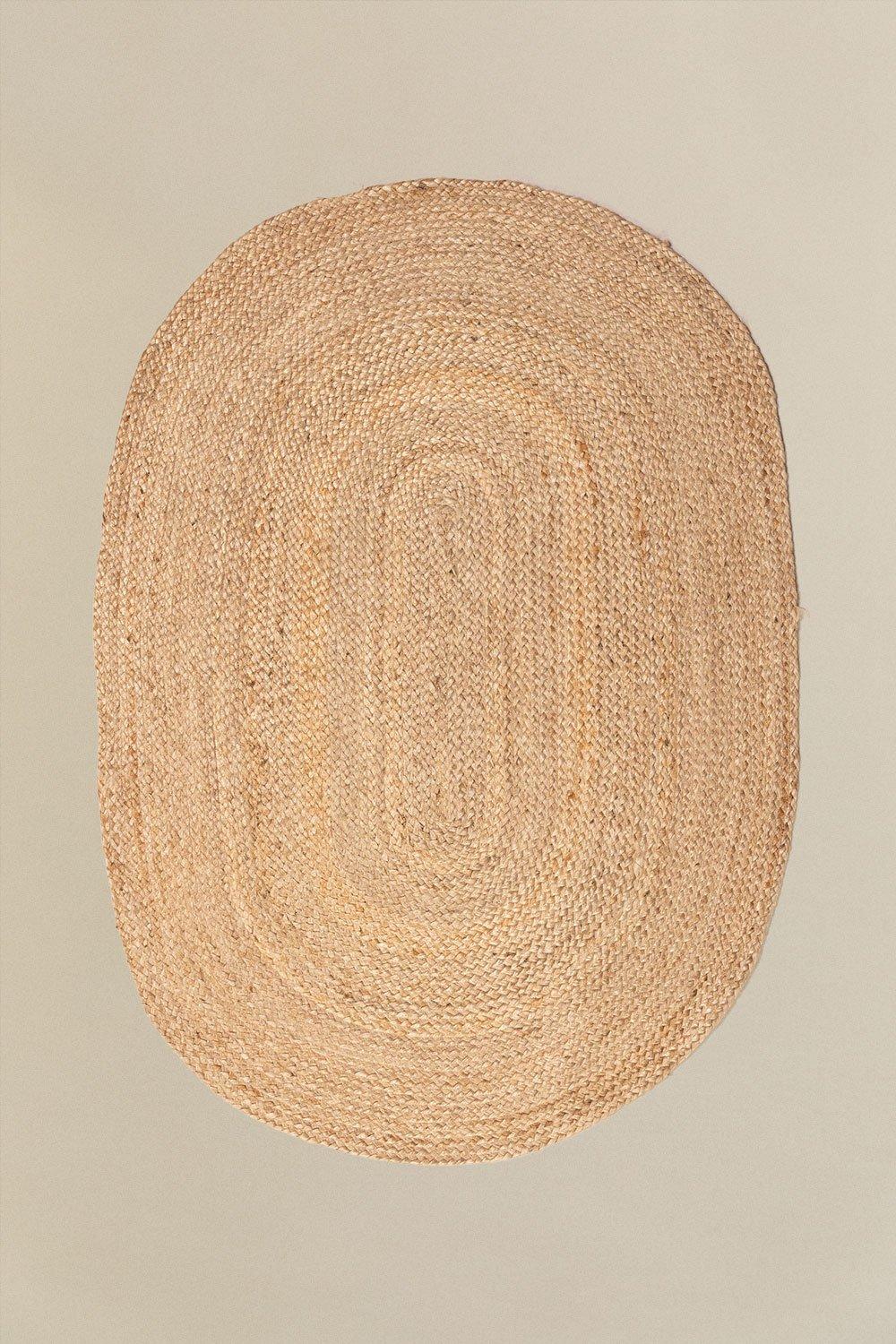 sklum Alfombra en Yute Natural Ovalada (141x99 5 cm) Tempo