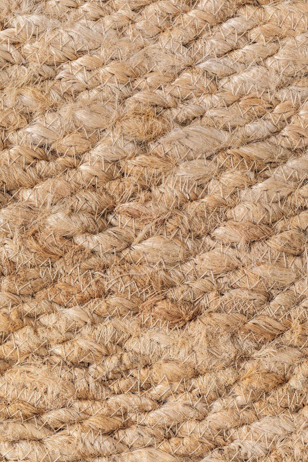 Sklum Alfombra Redonda En Yute Natural (Ø145 Cm) Keren