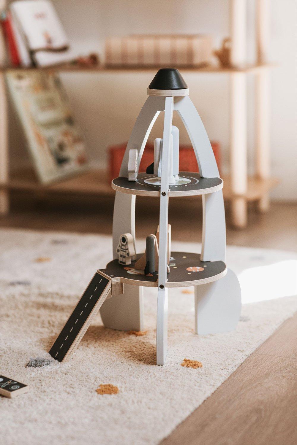 sklum Apirelo Kids houten raket met meerdere activiteiten