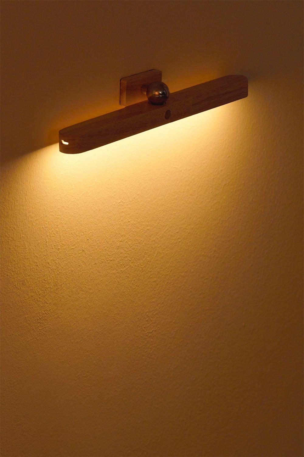 Sklum Aplique De Pared LED En Madera De Caucho Davies