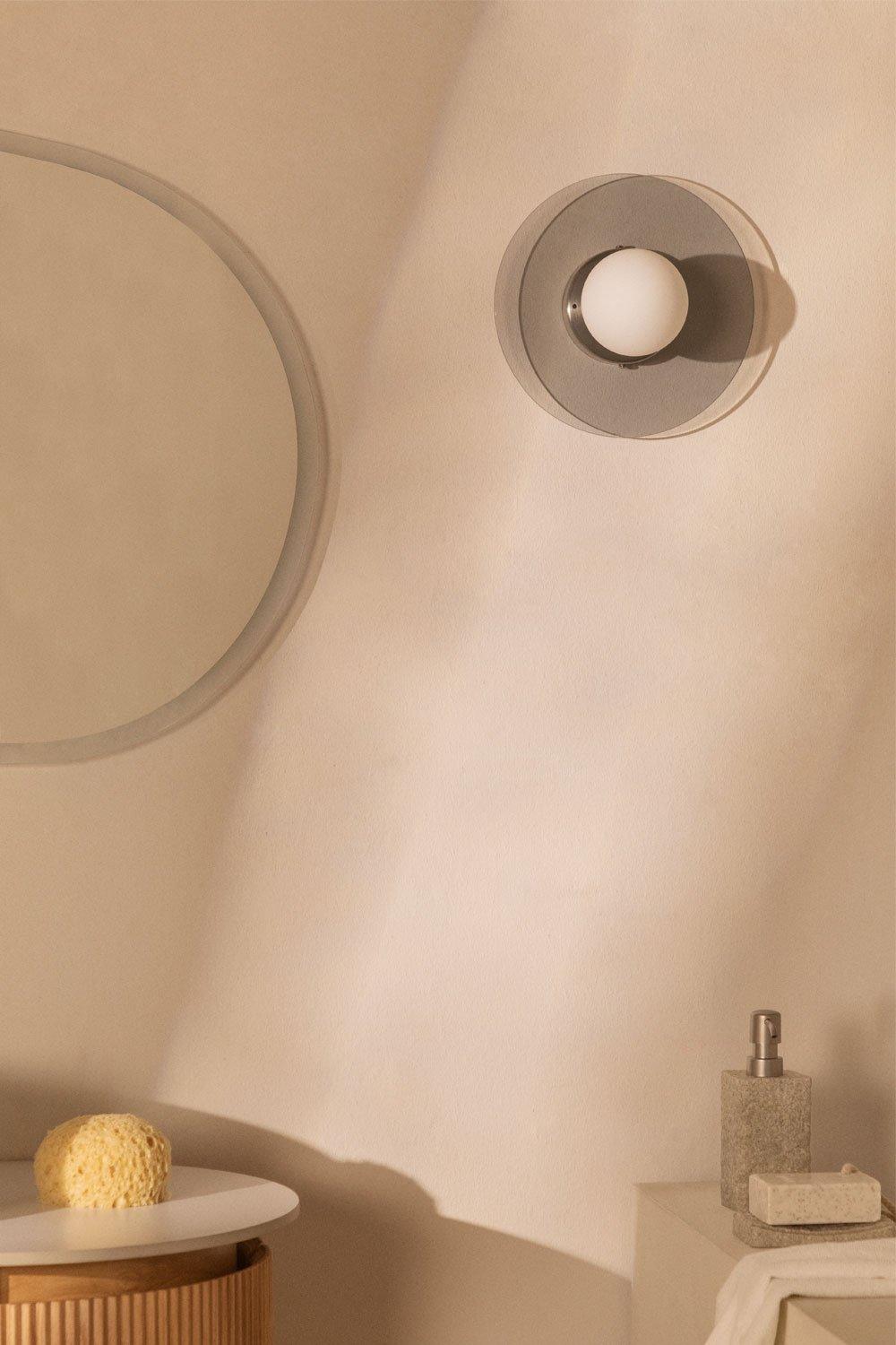 sklum Aplique de pared para baño con bola de cristal Jorien