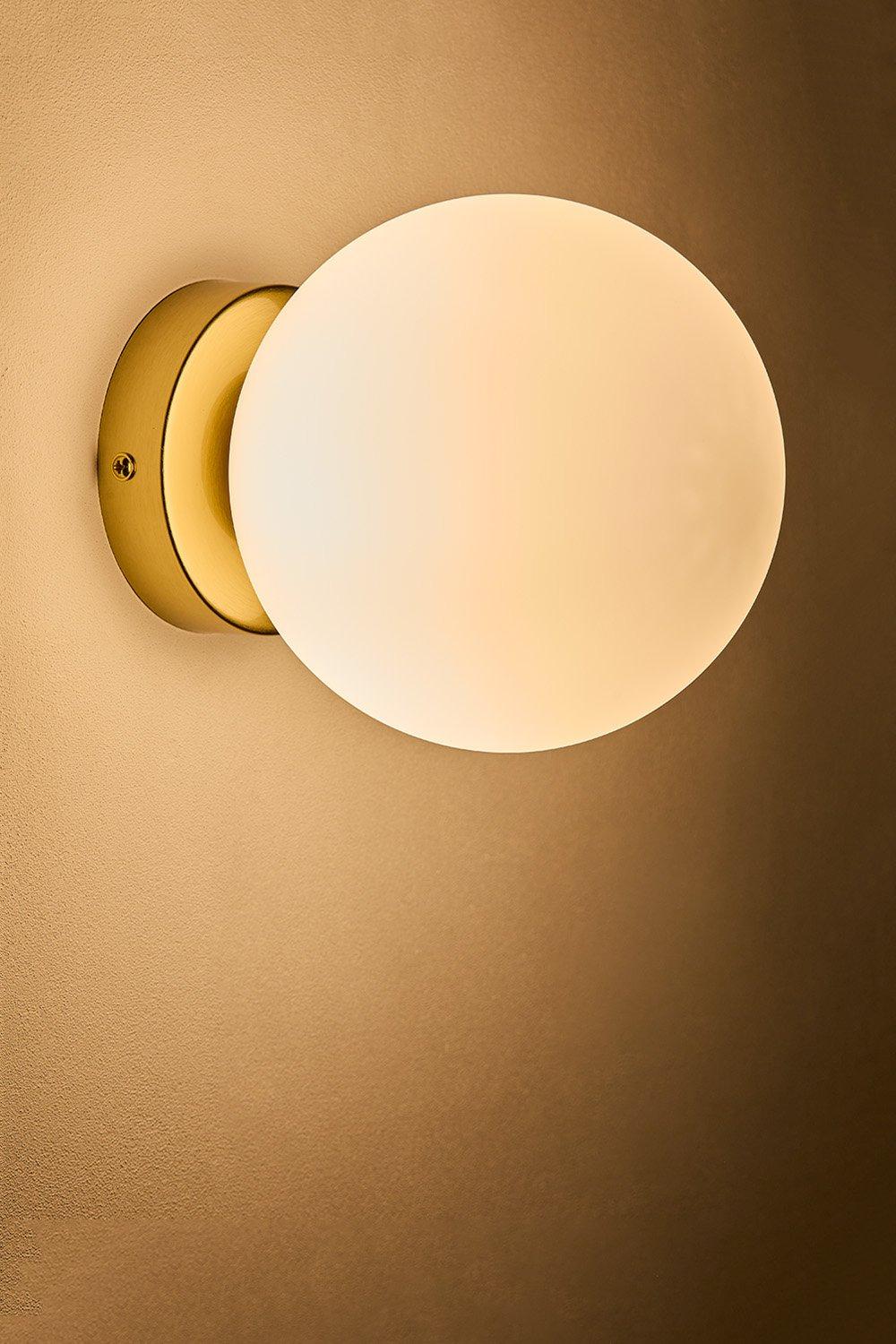 Sklum Aplique De Pared Para Baño En Acero Inoxidable Con Bola De Cristal Uvol Traditional